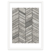 Concrete Chevron Pattern