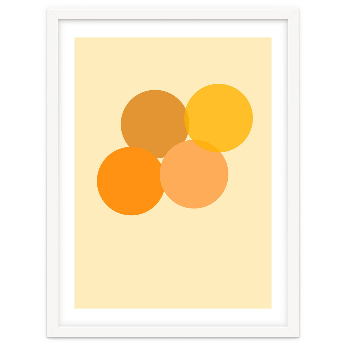 Orange circles abstract