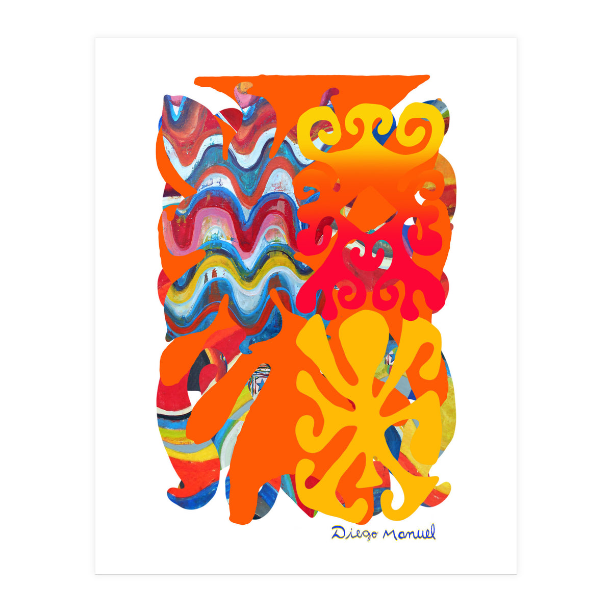 Pop Abstract Asimetrico 7 Copia (Print Only)