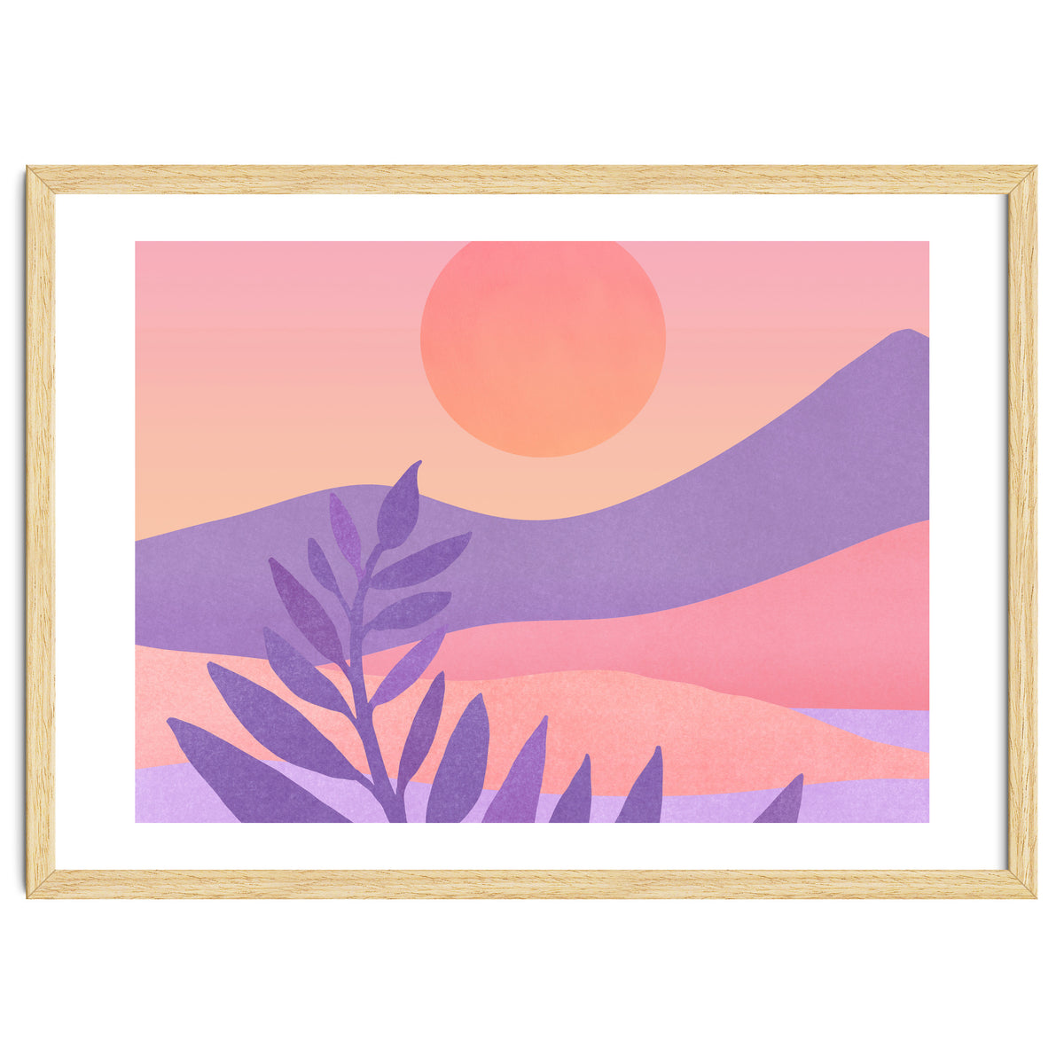 Oasis Sunset Landscape