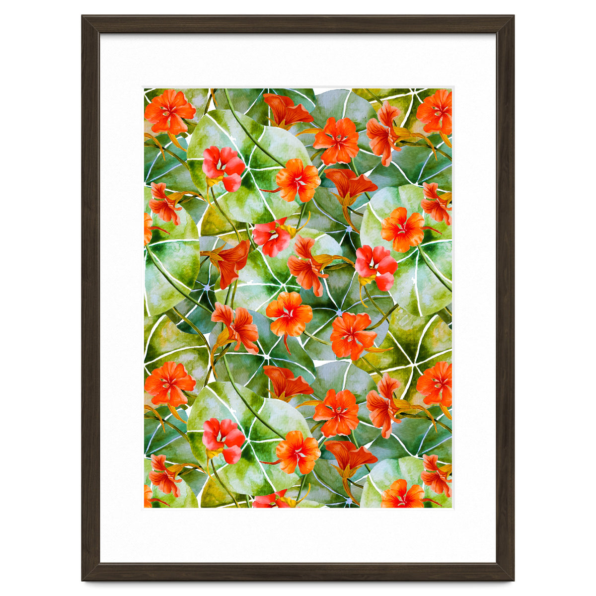 Nasturtiums watercolor 01