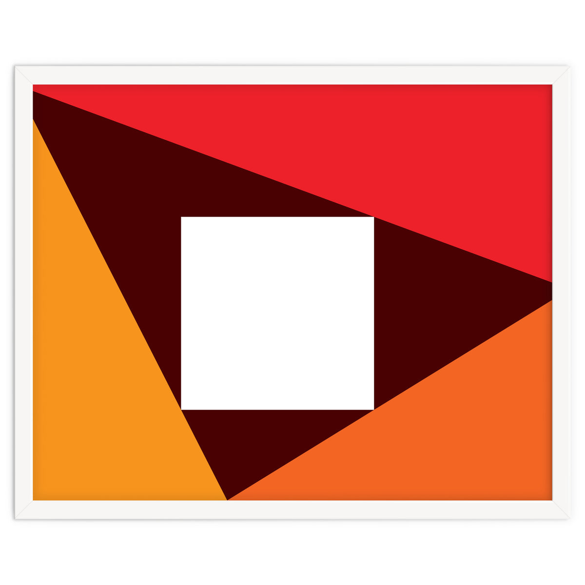Geometric Shapes No. 23 - red & orange