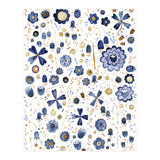Indigo Flower Mashup (Print Only) thumbnail