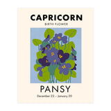 Capricorn Birth Flower Pansy (Print Only) thumbnail