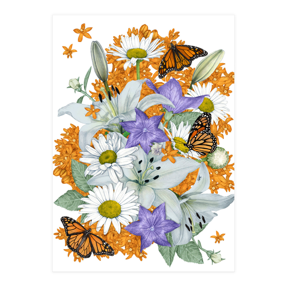 Lillies and Monarchs (Print Only)