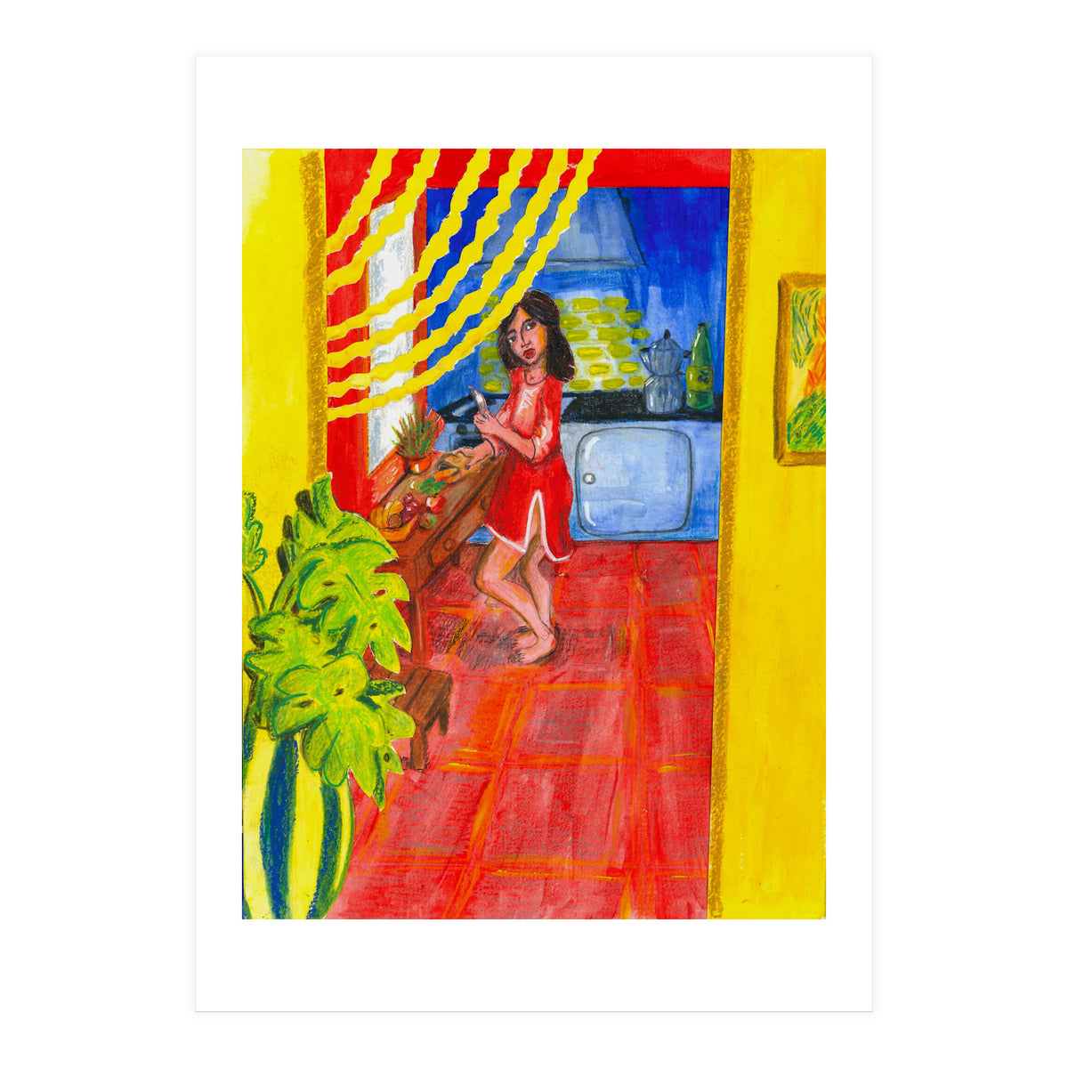 Penelope In The Kitchen (Print Only)