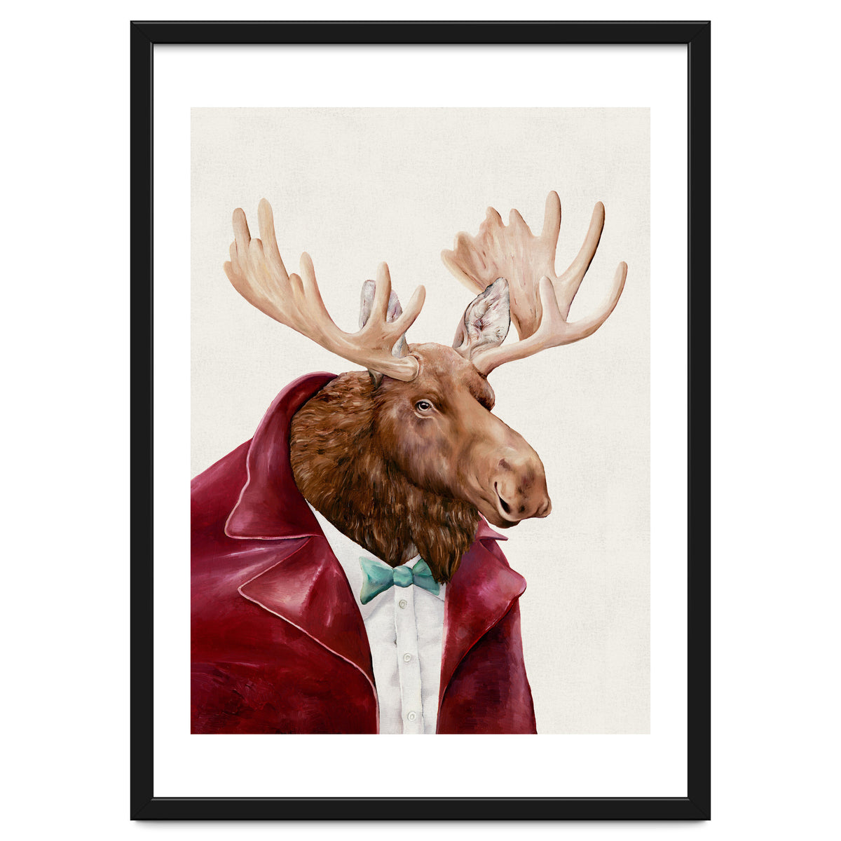 Moose In Maroon
