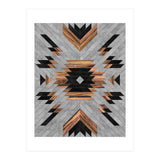 Urban Tribal Pattern No.6 - Aztec - Concrete and Wood (Print Only) thumbnail