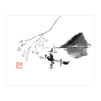 Fishermen on river li (Print Only)