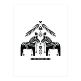 Swedish Dala Horse Folk Pattern (Print Only) thumbnail