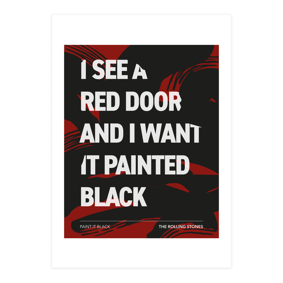 The Rolling Stones - Paint It Black (Print Only)