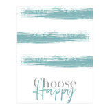 Text Art CHOOSE HAPPY | turquoise (Print Only) thumbnail
