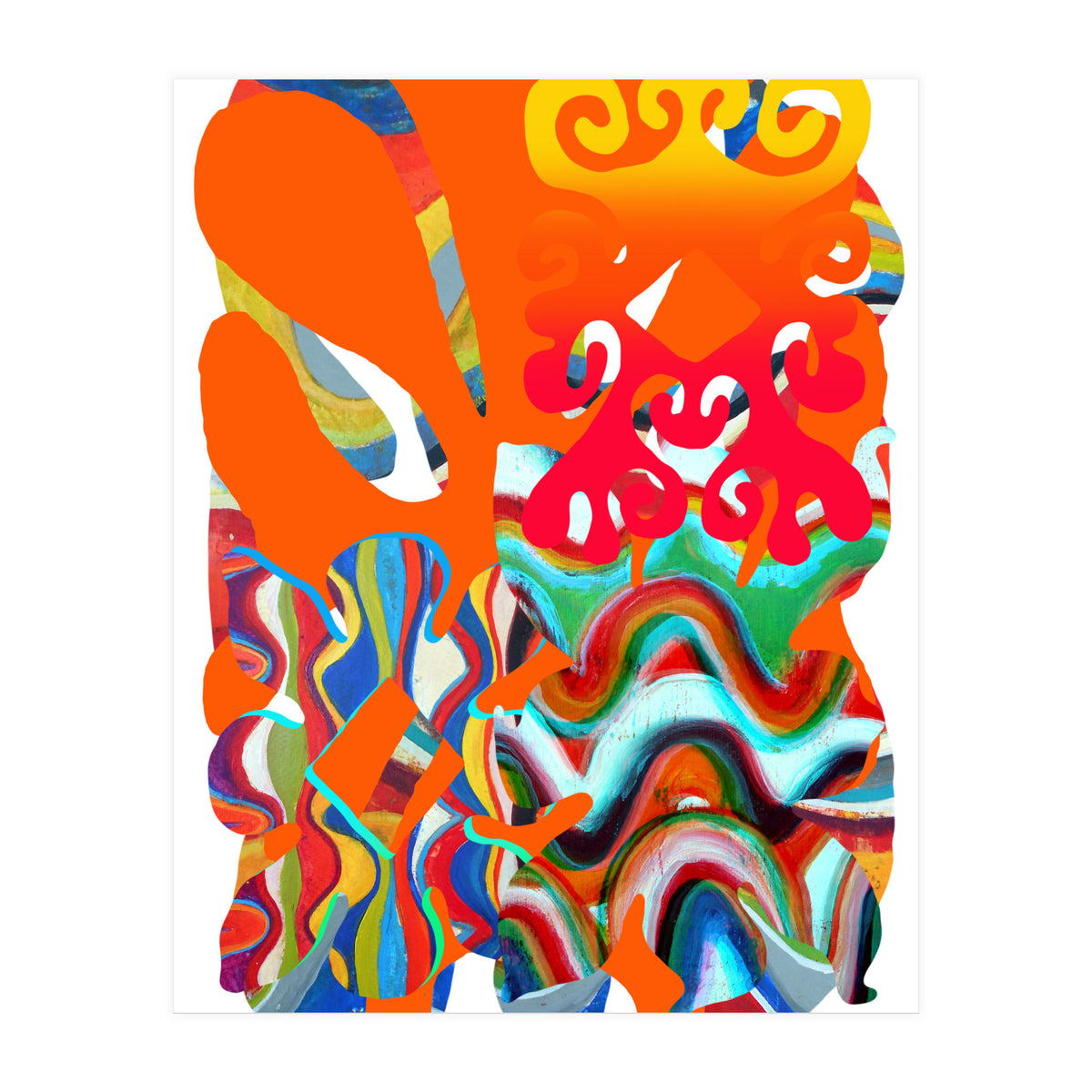 Pop Abstract Asimetrico 5 Copia (Print Only)