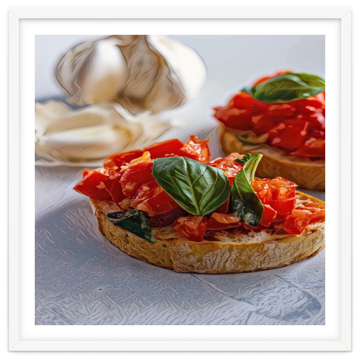 Beautiful Bruschetta Italian Food