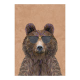 Cool Bear Wearing Sunglasses Portrait (Print Only) thumbnail