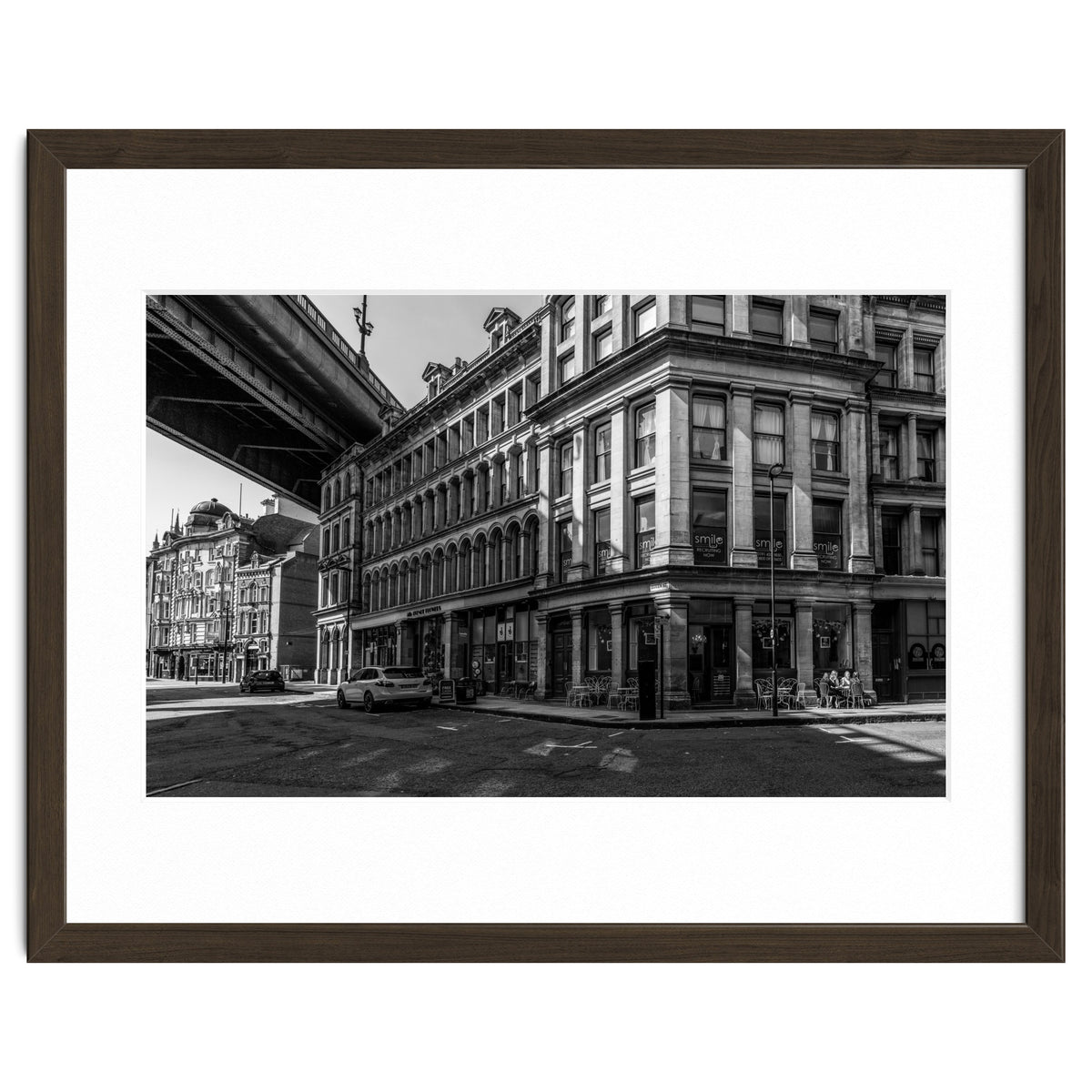 Dene st Newcastle monochrome