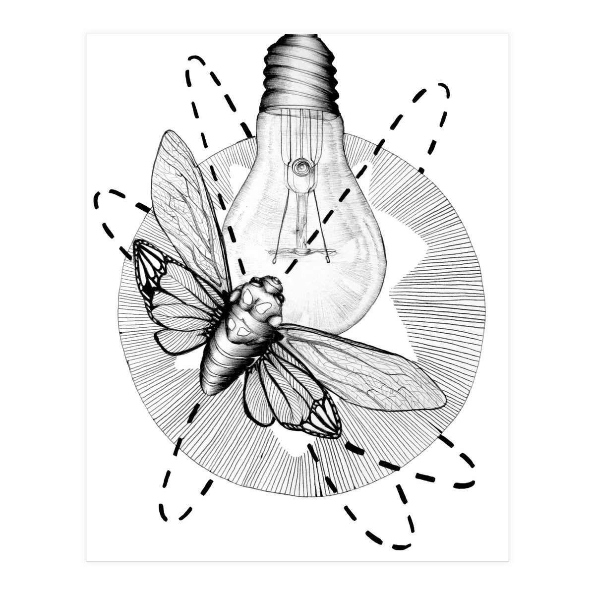 Moth To The Flame (Print Only)