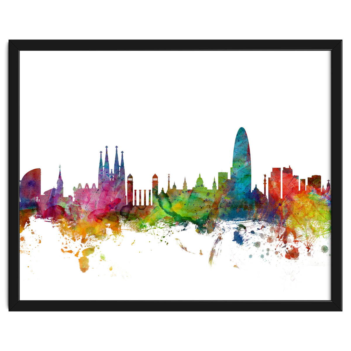 Barcelona Spain Skyline