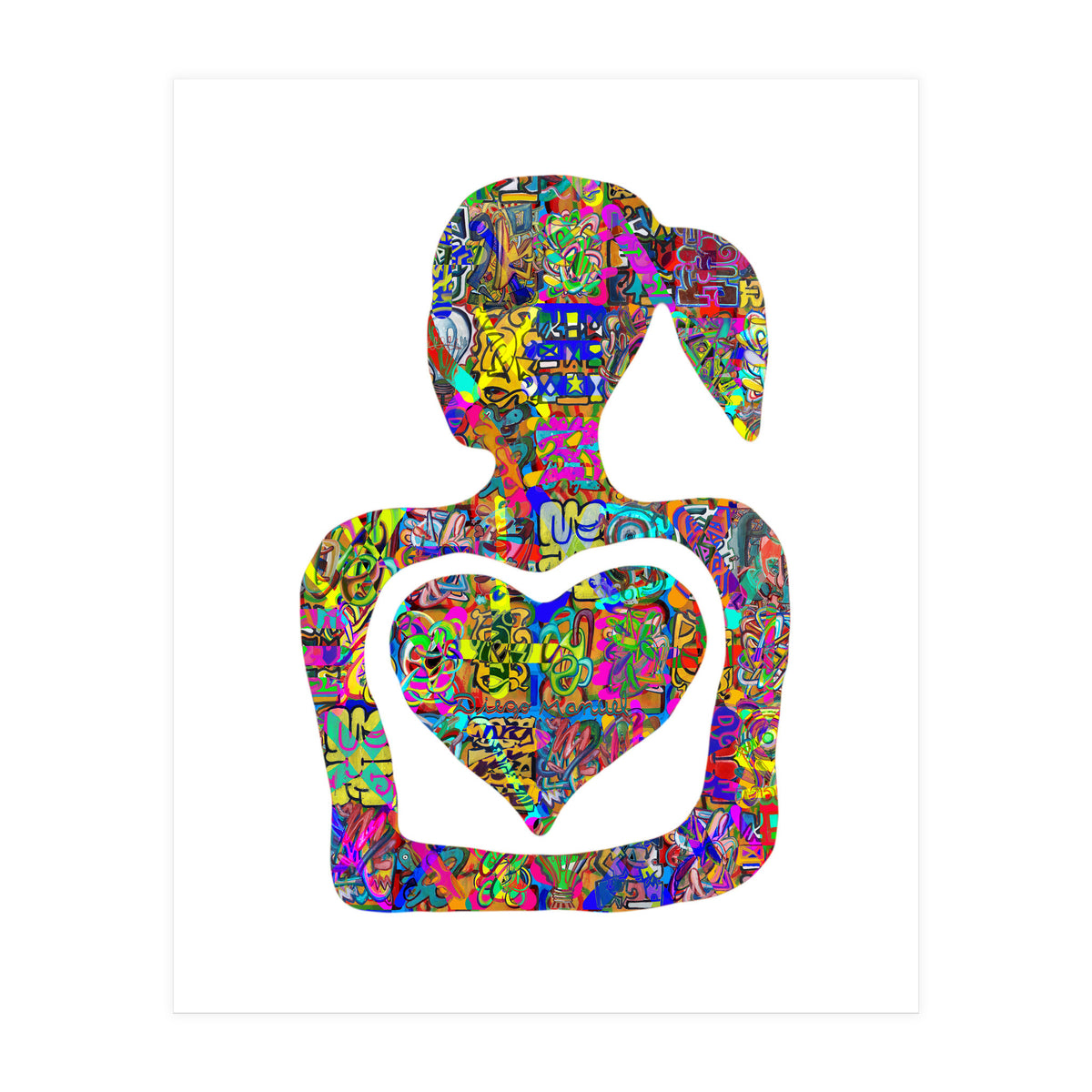 Mujer Digital 3 3  (Print Only)