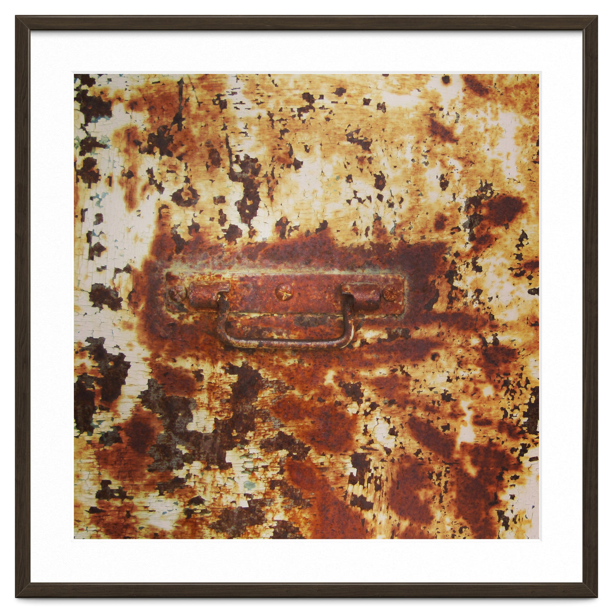 Rusty metal door