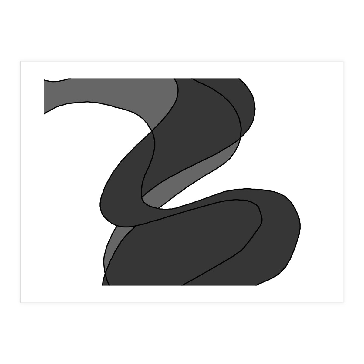 Grey Waves 5 (Print Only)