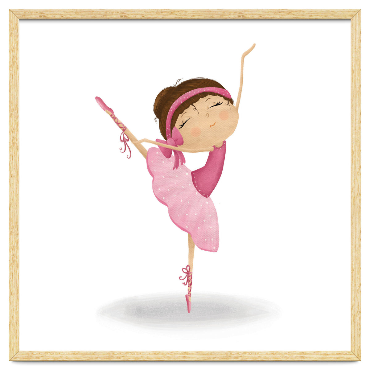 Adorable Ballerina Nursery Print