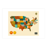 UNITED STATES MAP (Print Only)