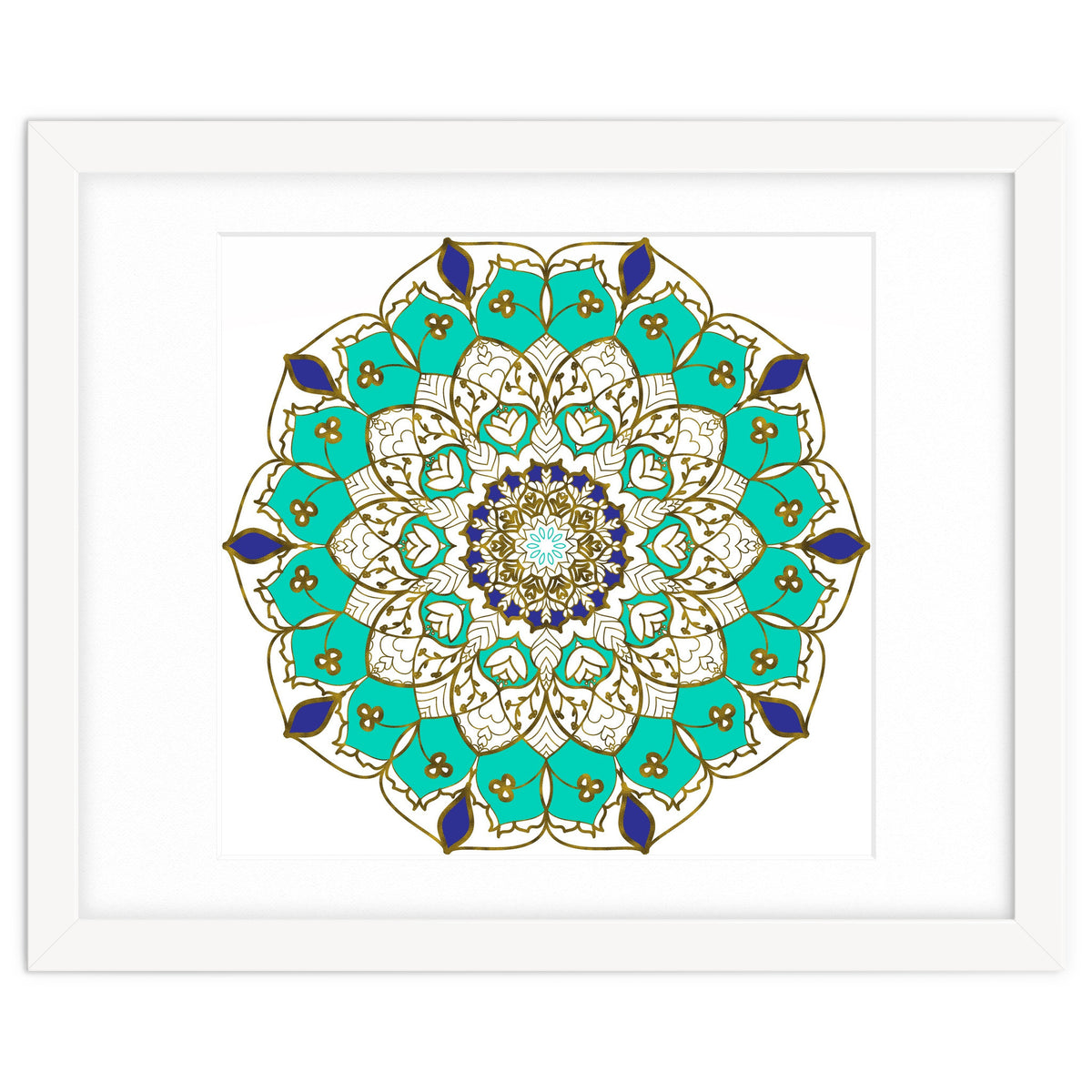 Blue and Gold Mandala