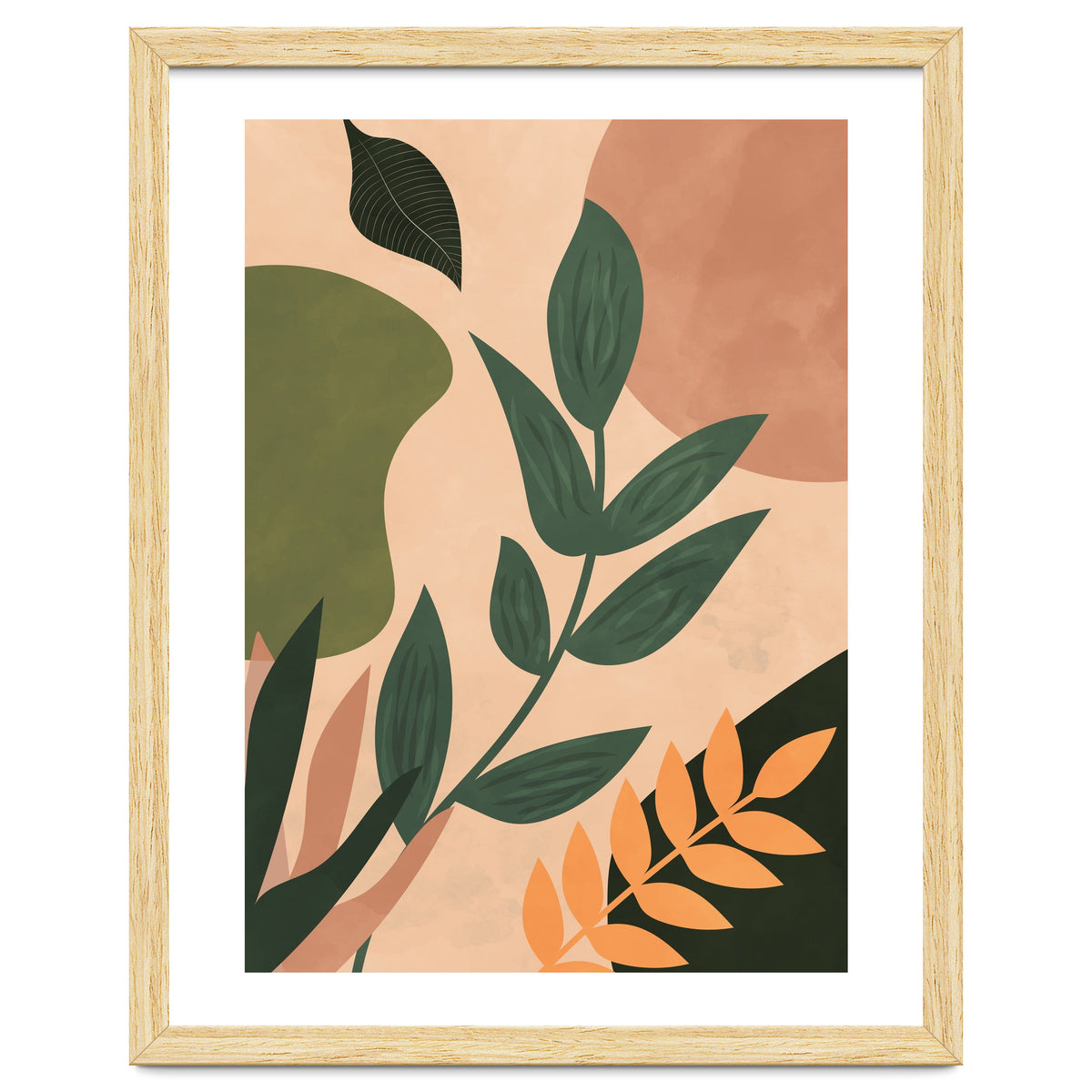 Abstract Shapes Boho Botanical