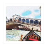 Lovely Gondola Ride Venetian Bridge (Print Only) thumbnail