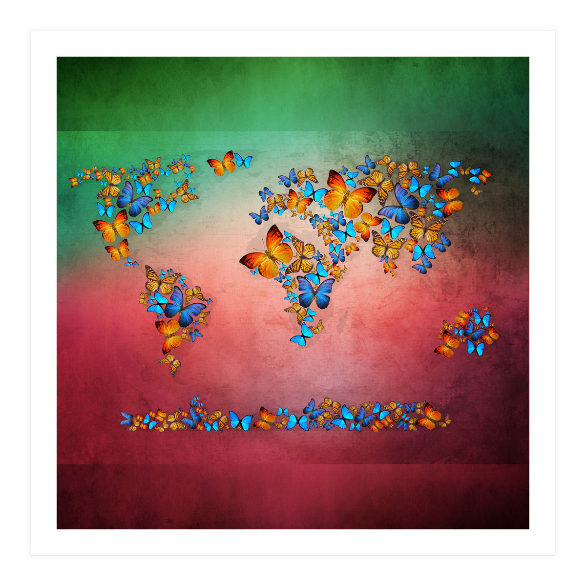 Map Of The World  (Print Only)