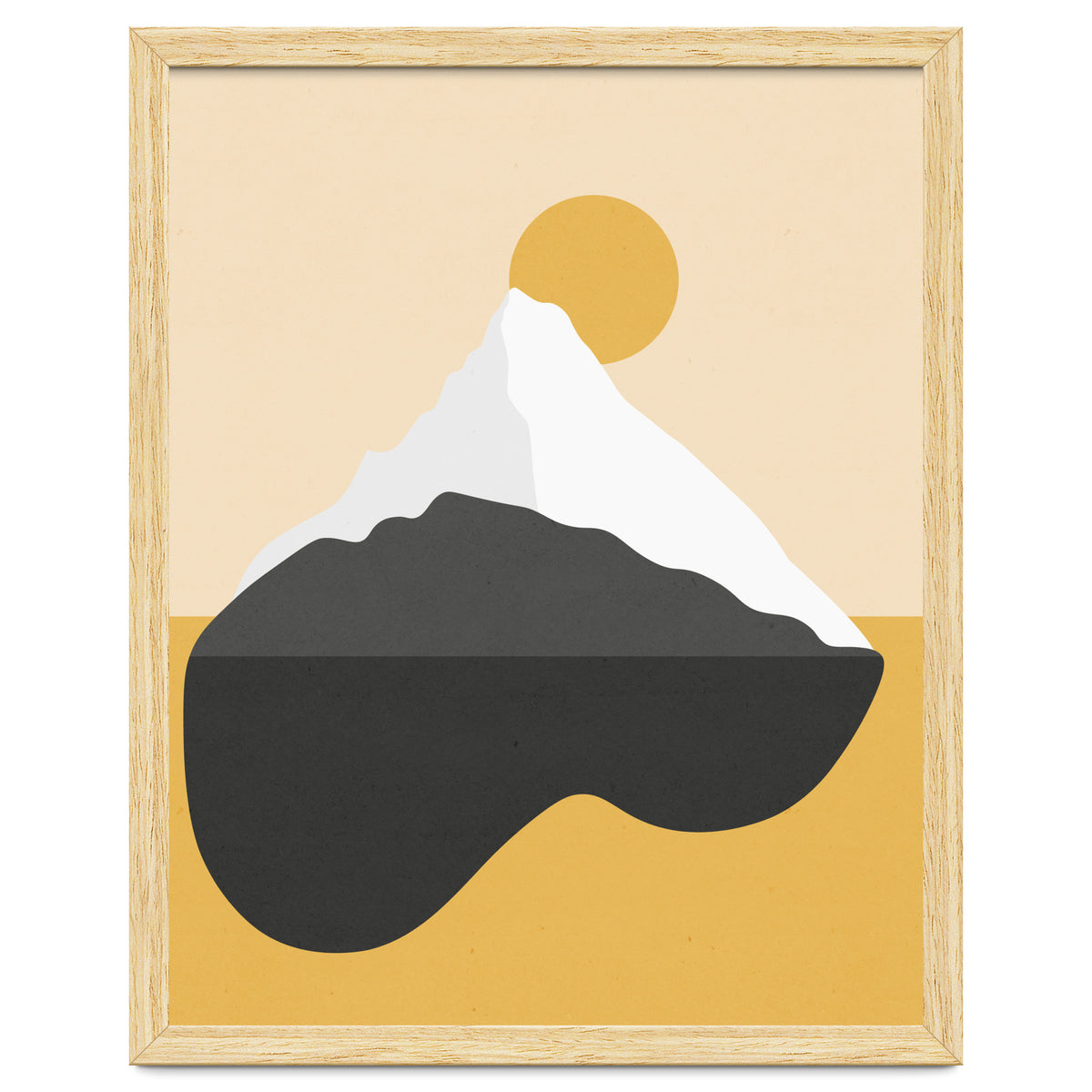 Abstract Mountain - Golden Desert