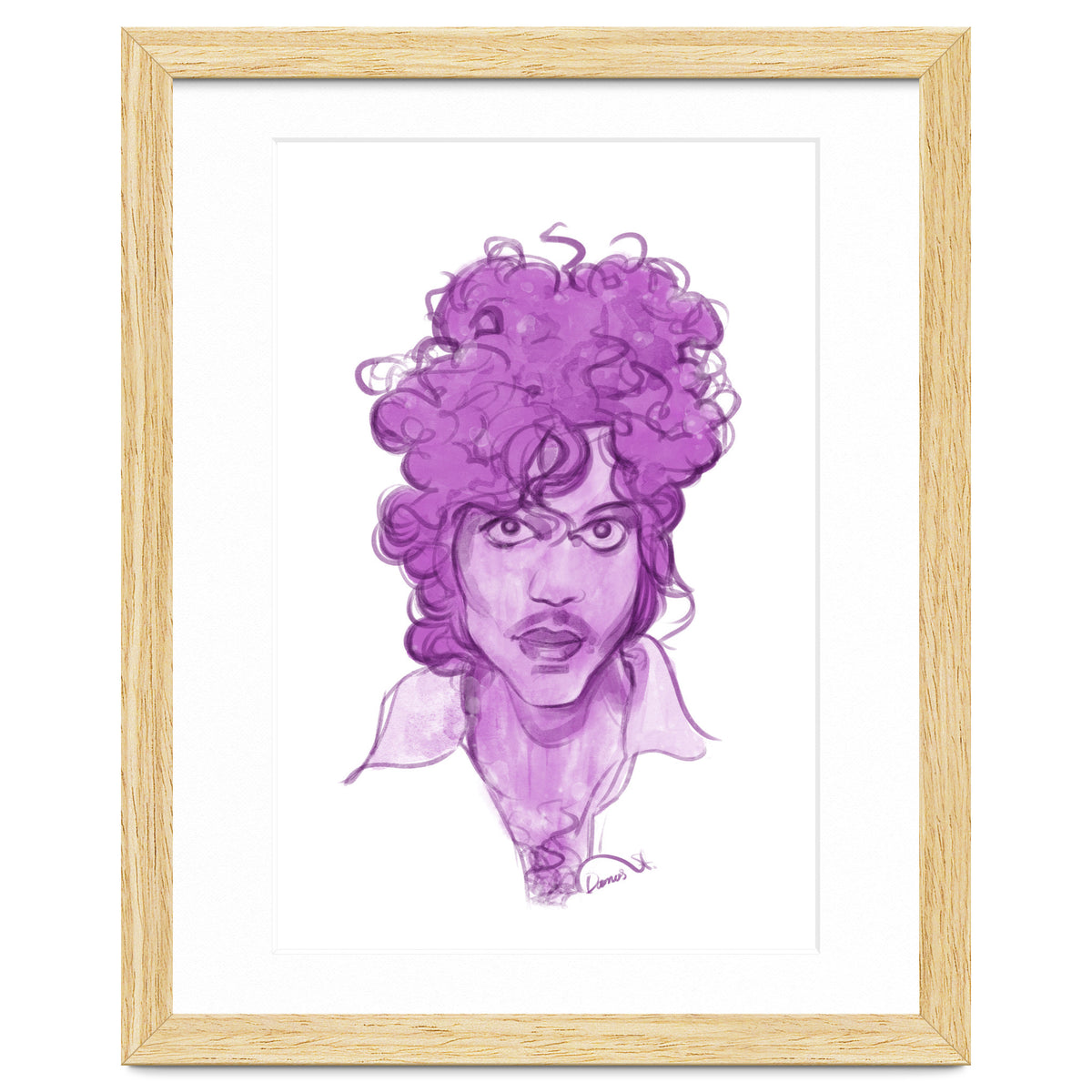 Prince Watercolor illustration