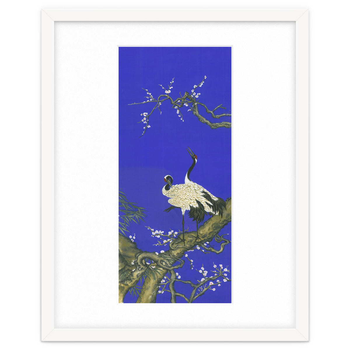 Cranes & Peach Blossom