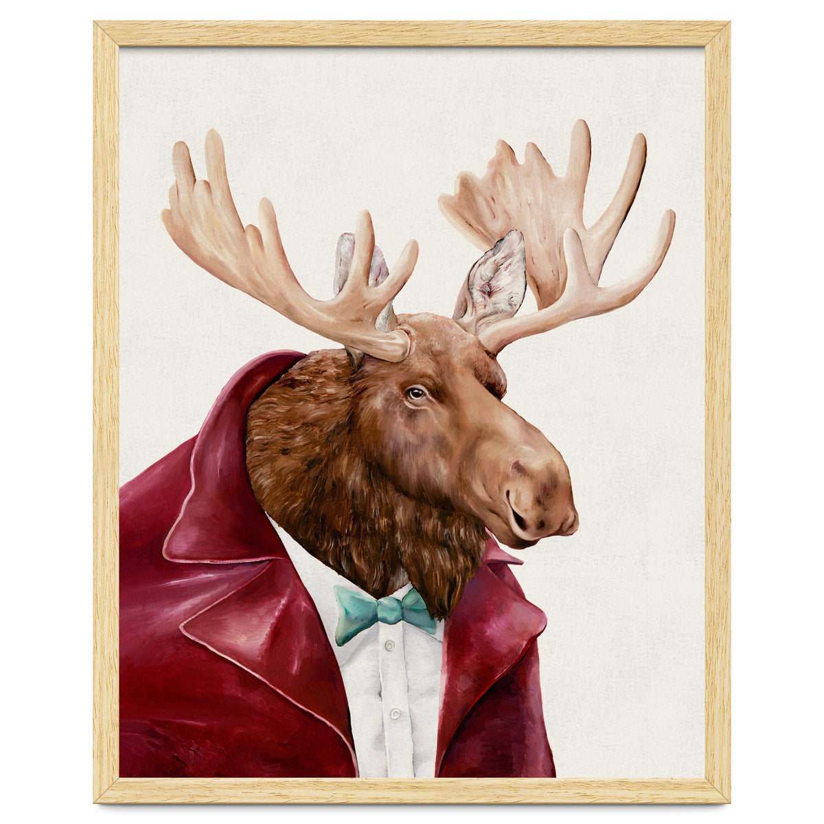 Moose In Maroon