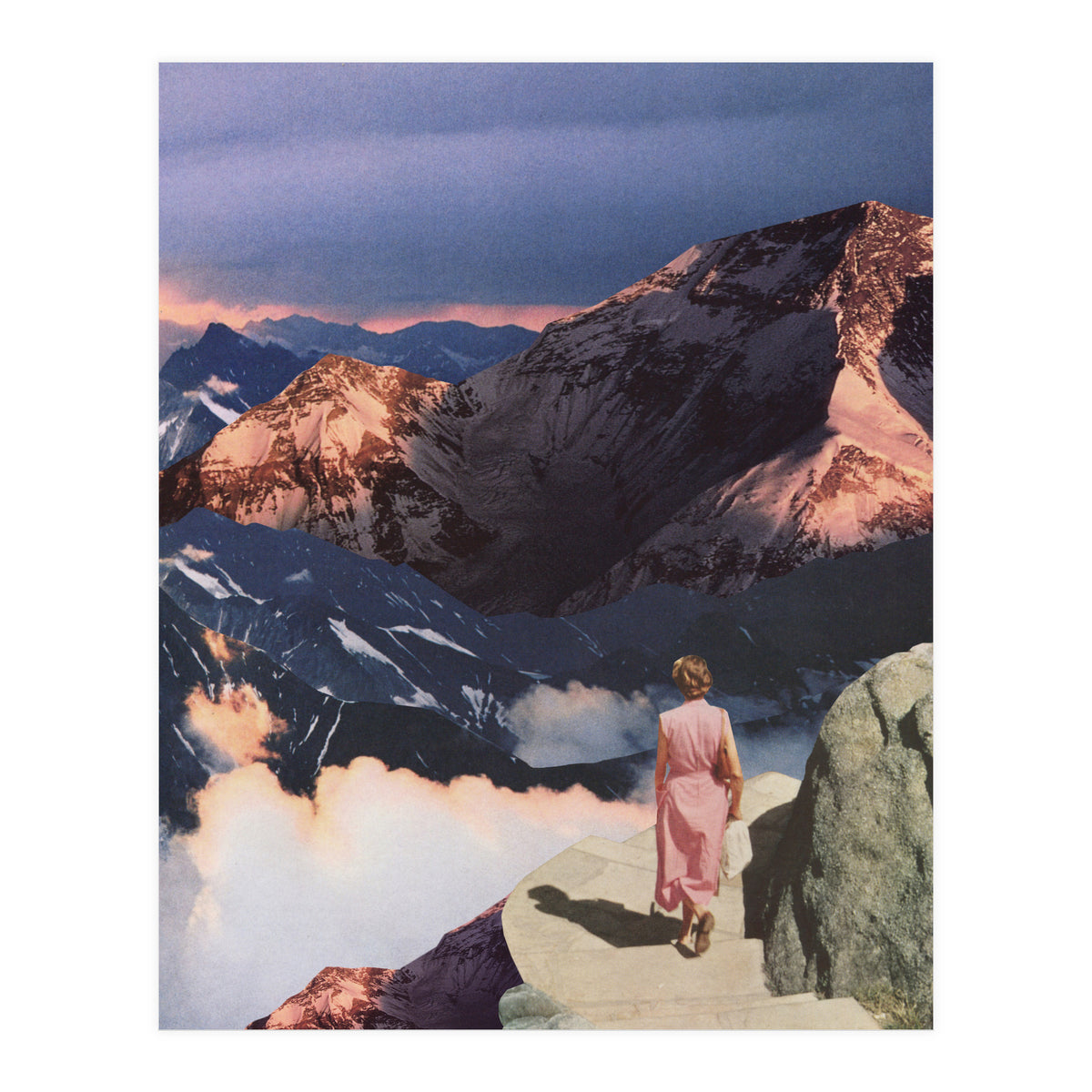 Descending In Pink (Print Only)