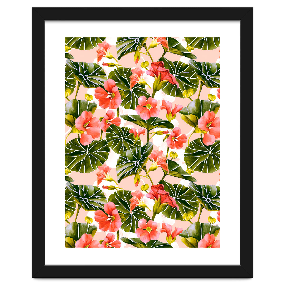 Nasturtiums watercolor 03