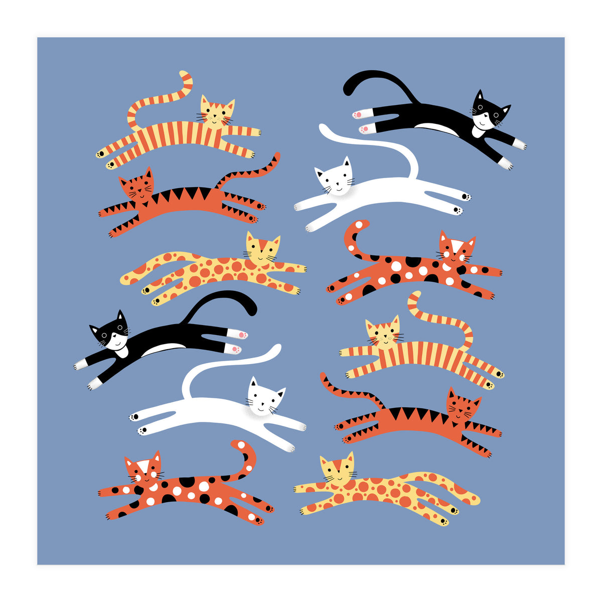 Cats Leaping (Print Only)
