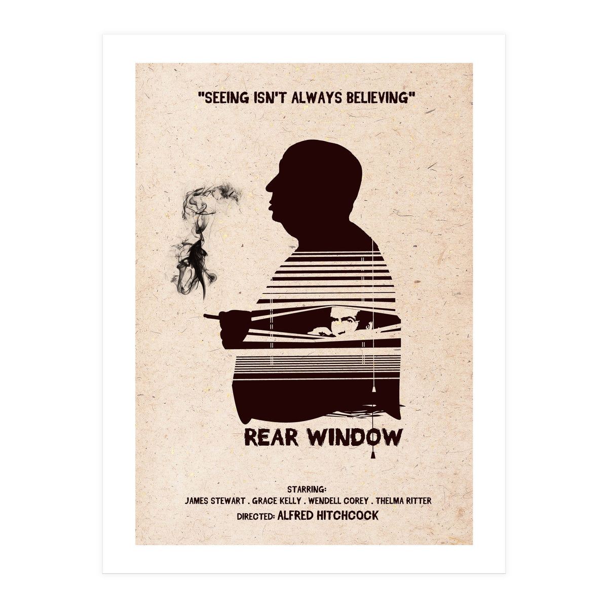 Hitchcock Rear Window movie poster (Print Only)