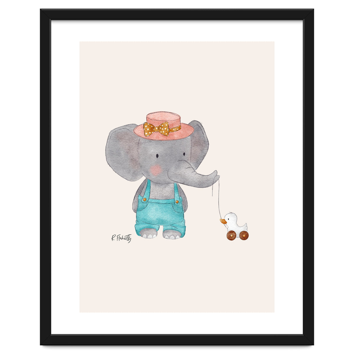 Baby Elephant And Duck