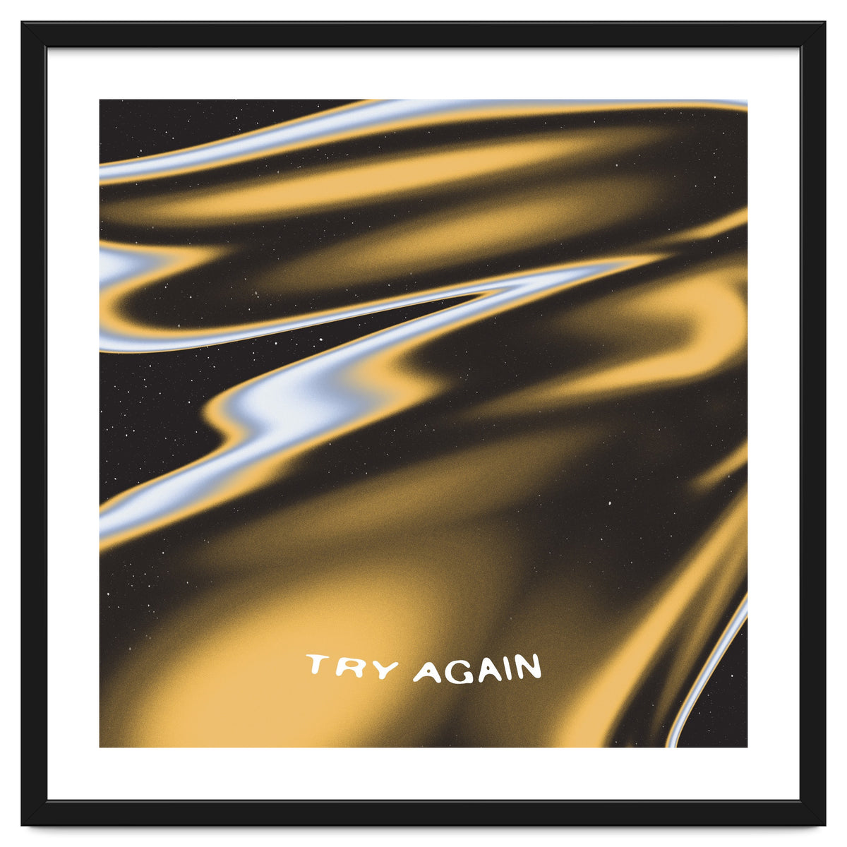 Try Again Motivational Reminder \\ Liquid Color Waves