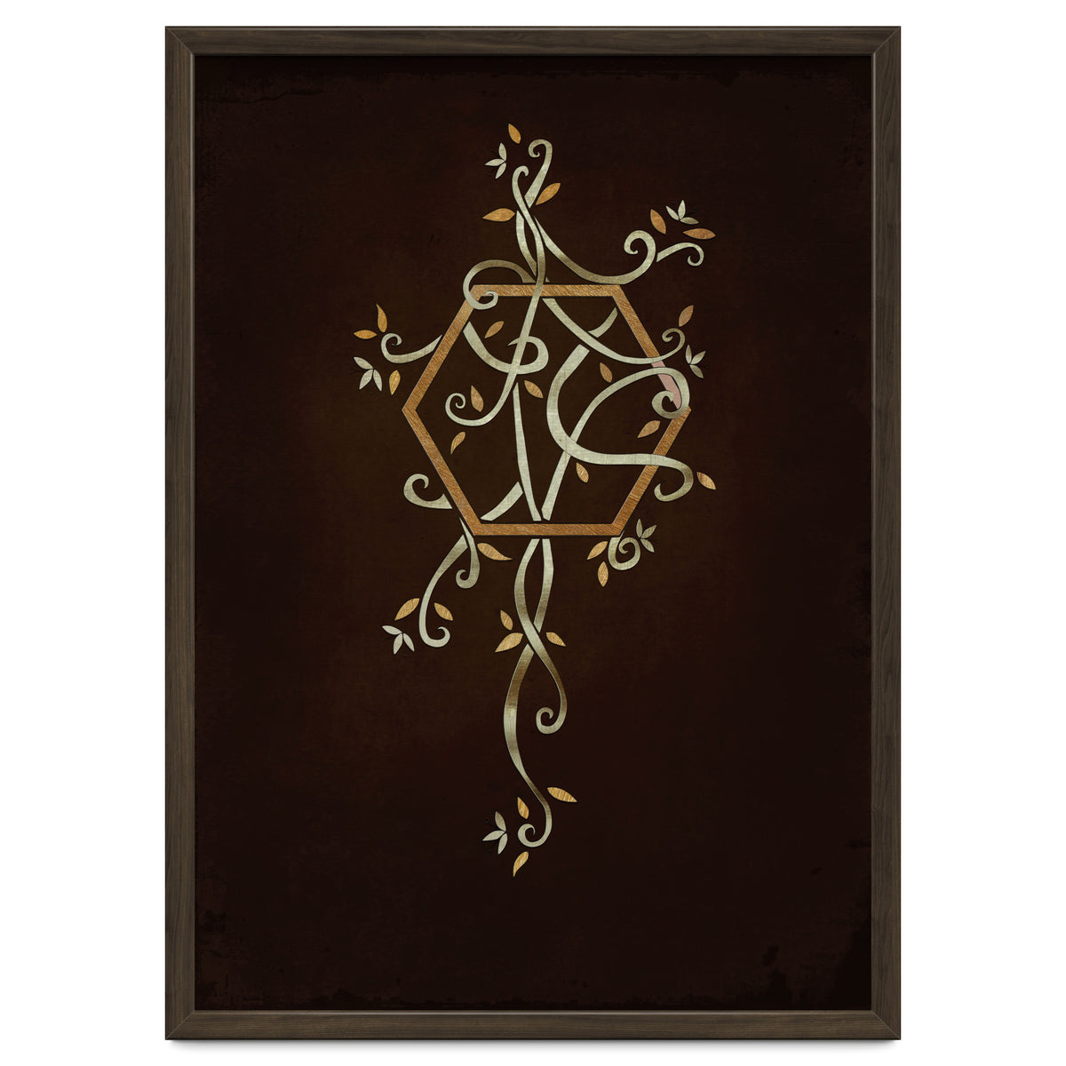 Flowering golden hexagon