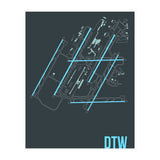 Detroit Airport Layout (Print Only) thumbnail