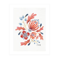 Protea Floral | Coral (Print Only)