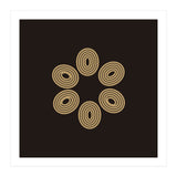 Golden floral lines | abstract minimal (Print Only) thumbnail