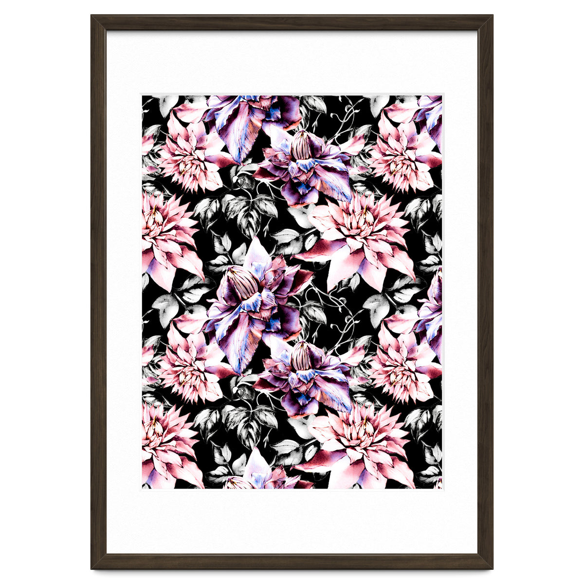 Pink bloom in the dark