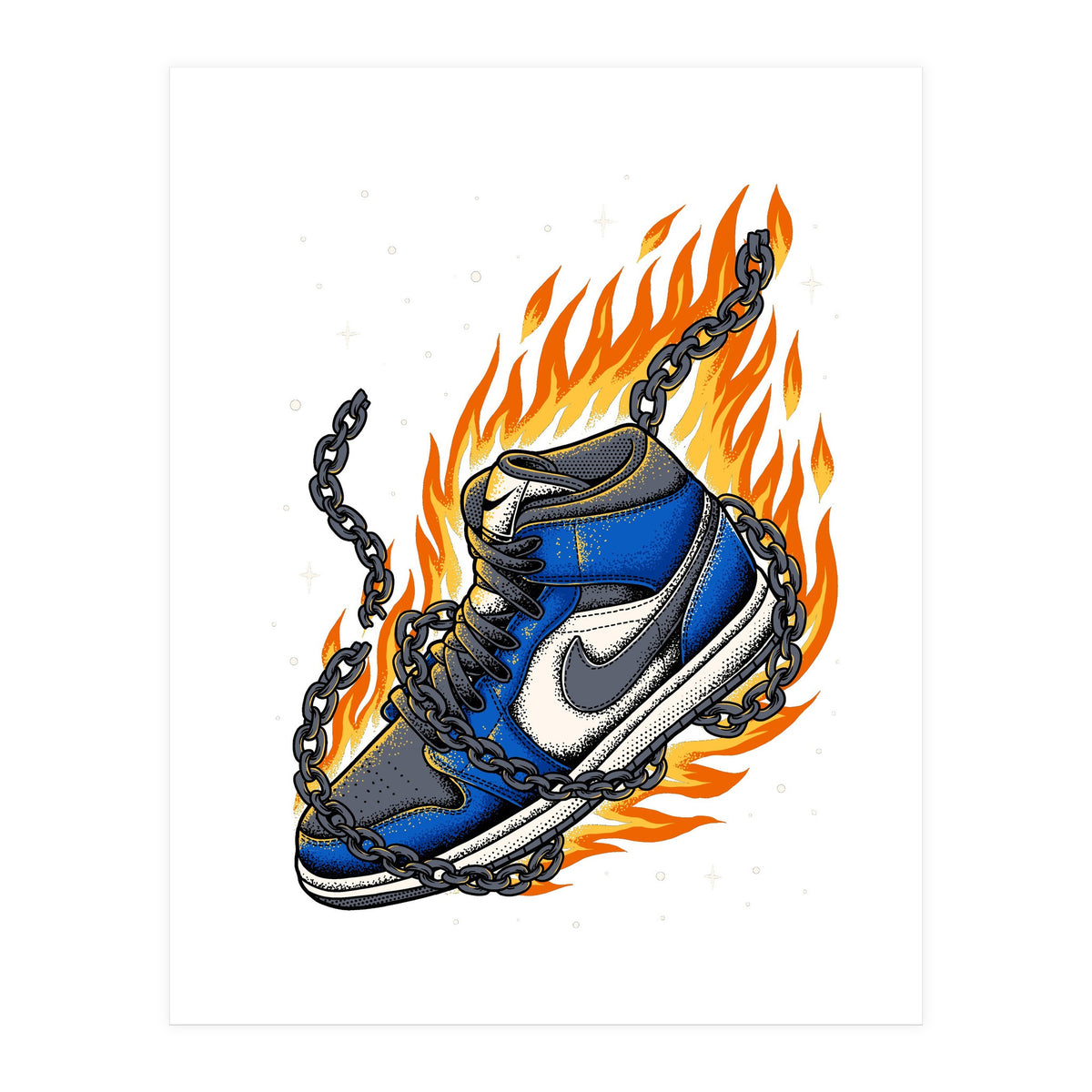 Sneaker Fire (Print Only)