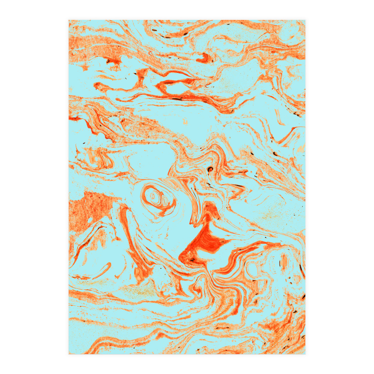 Flamingo + Sea Marble (Print Only)