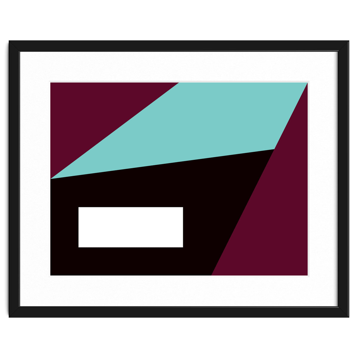 Geometric Shapes No. 84 - purple & turquoise