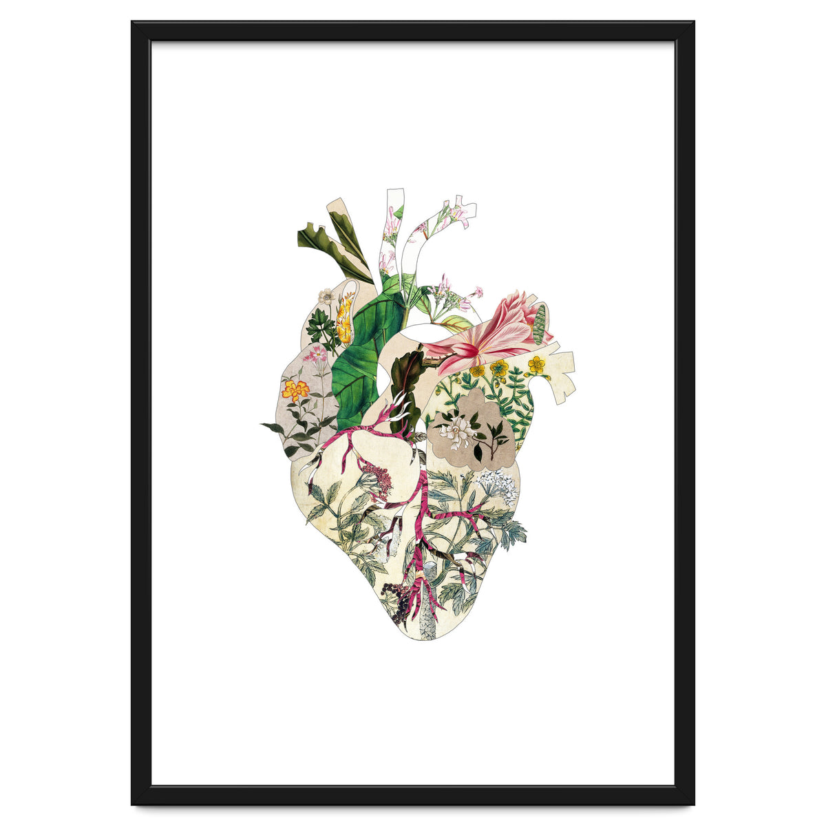Vintage Botanical Heart